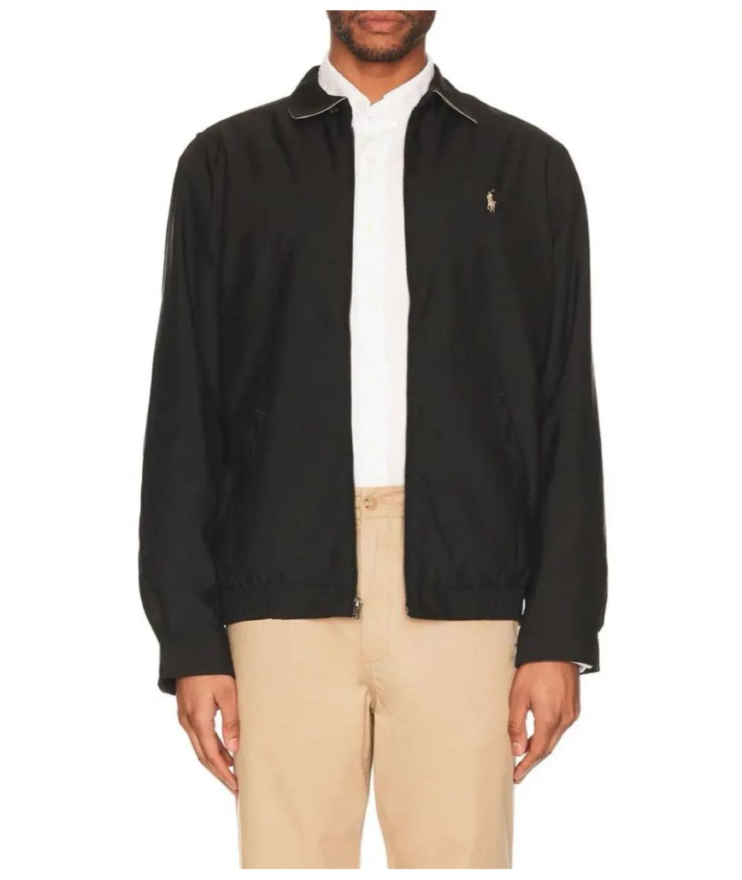 POLO RALPH LAUREN Черная хлопковая куртка, фото 4