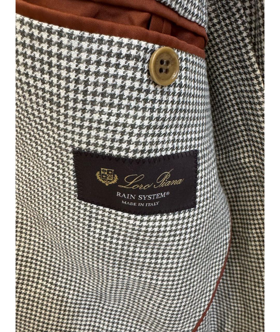 LORO PIANA Серый пиджак, фото 3