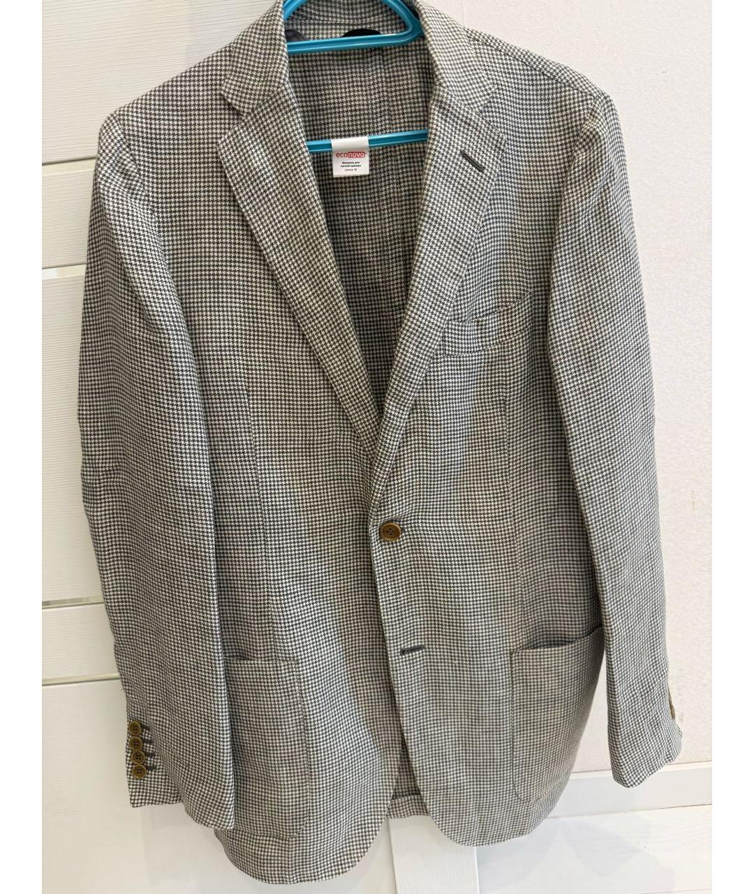 LORO PIANA Серый пиджак, фото 5