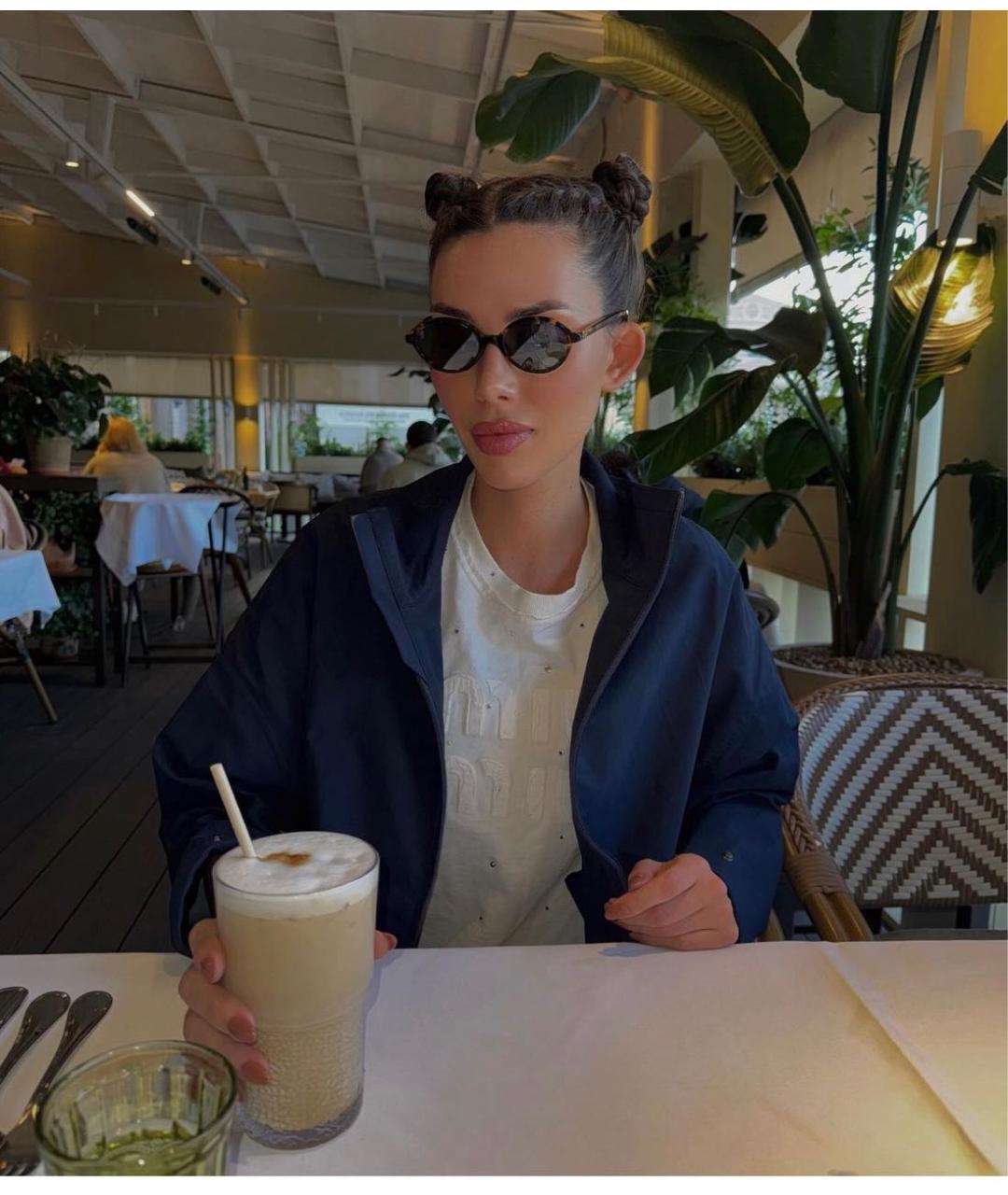 MIU MIU Коричневые пластиковые солнцезащитные очки, фото 6