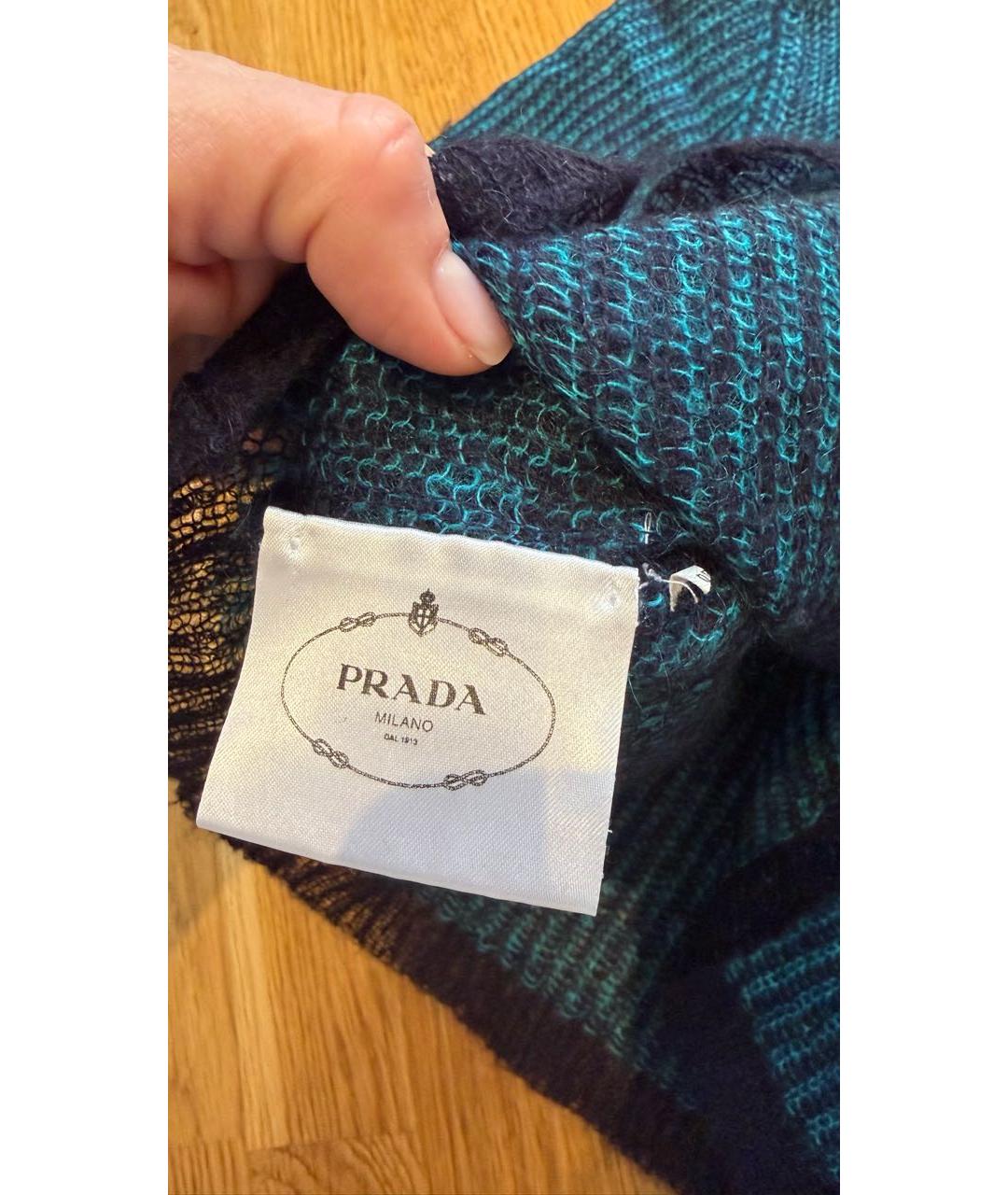 PRADA Бирюзовый джемпер / свитер, фото 5
