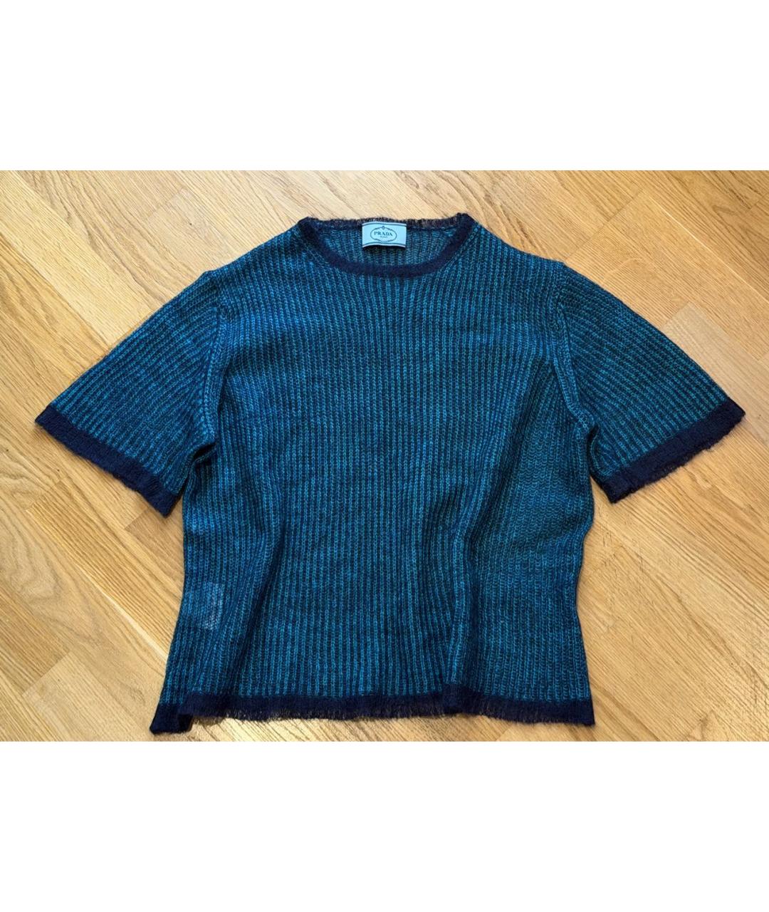 PRADA Бирюзовый джемпер / свитер, фото 6