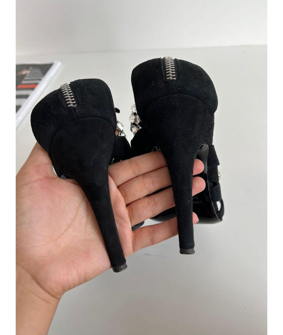 BALMAIN Черные босоножки, фото 4