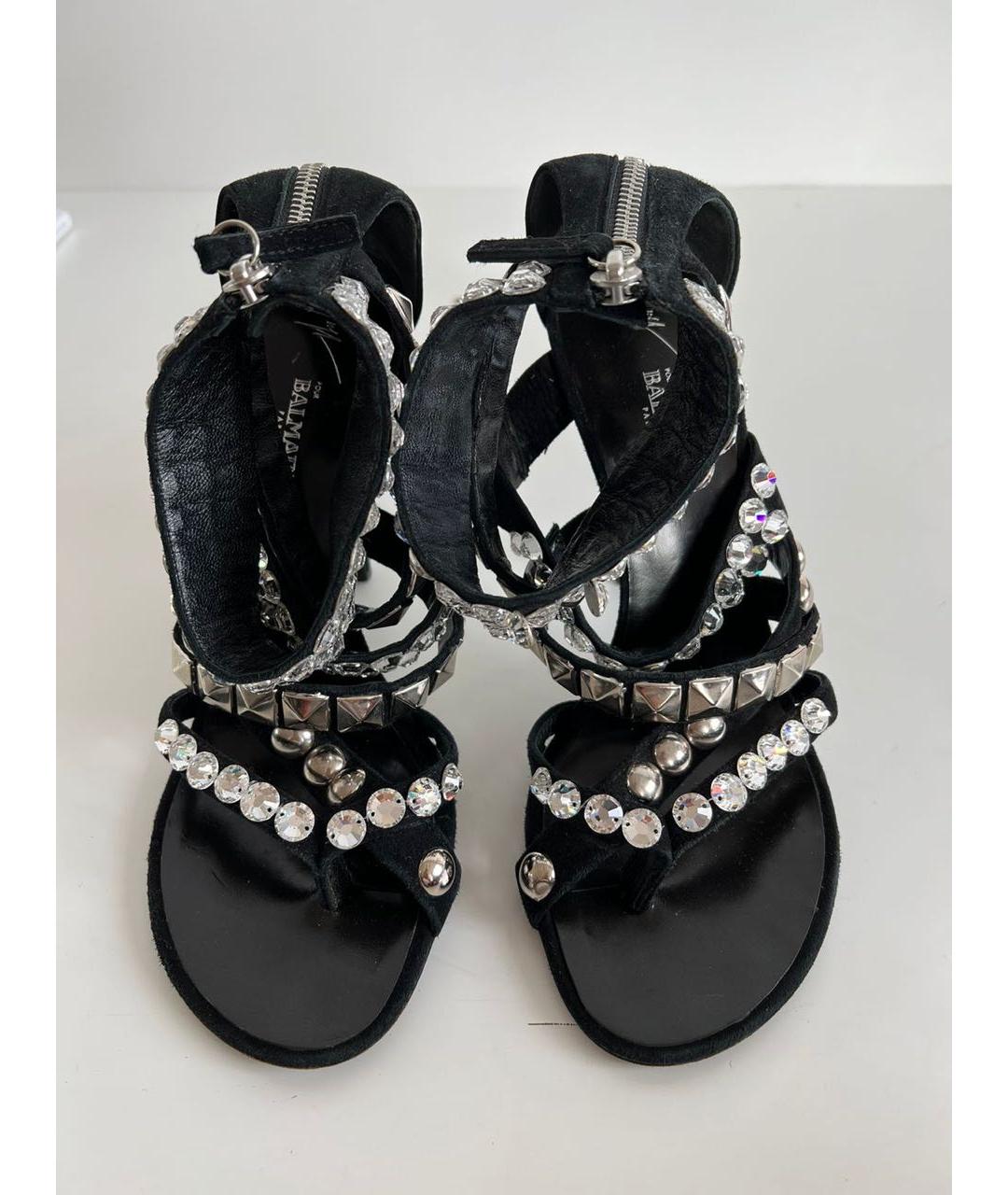 BALMAIN Черные босоножки, фото 2