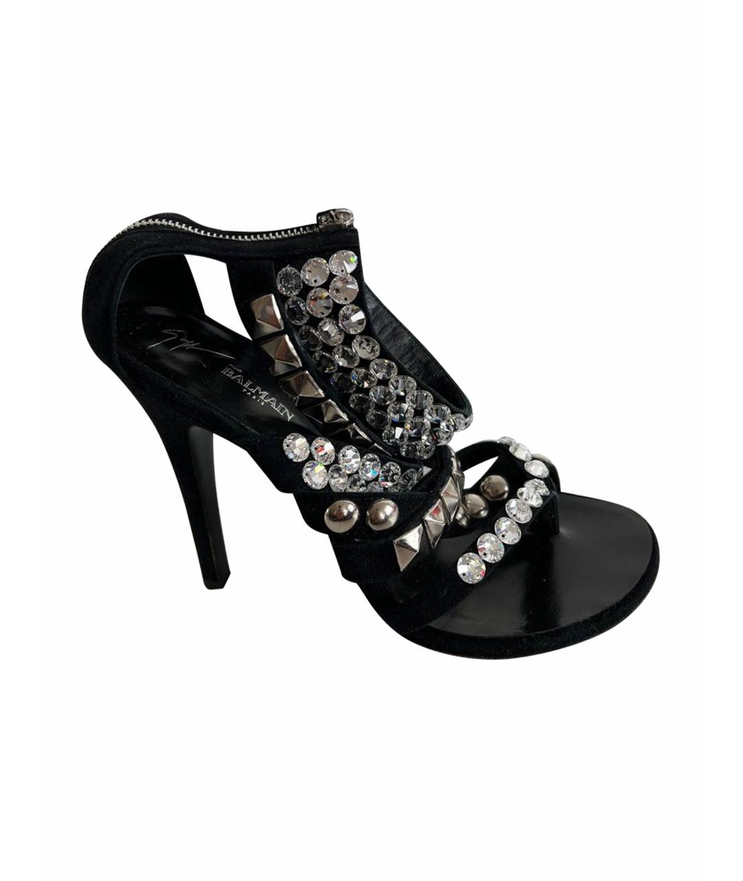 BALMAIN Черные босоножки, фото 1