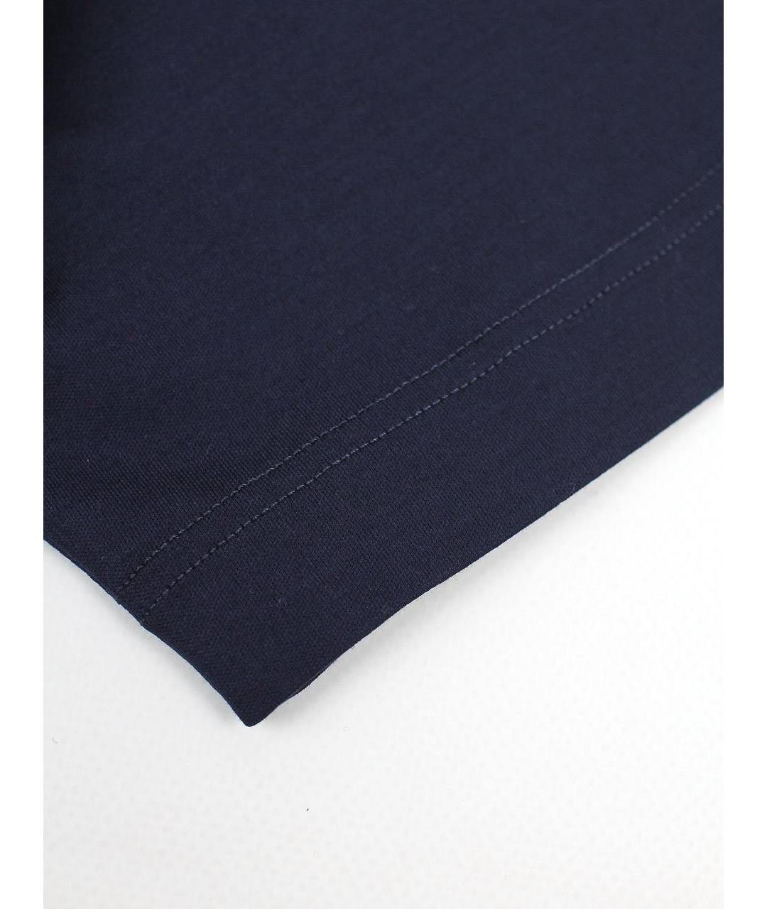 ZILLI Темно-синяя хлопковая футболка, фото 7