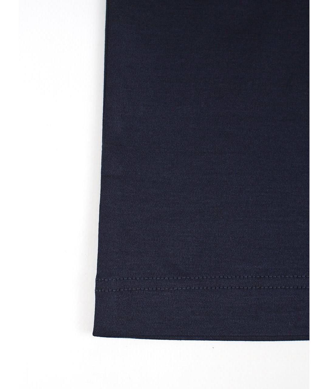 ZILLI Темно-синяя хлопковая футболка, фото 8