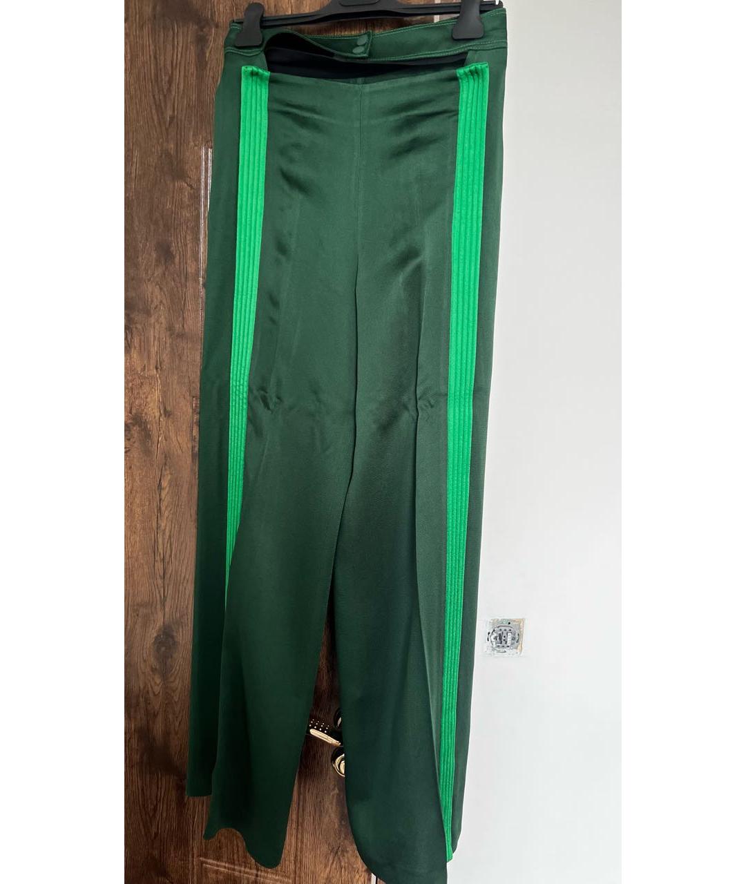 VALENTINO Зеленый атласный костюм с брюками, фото 3