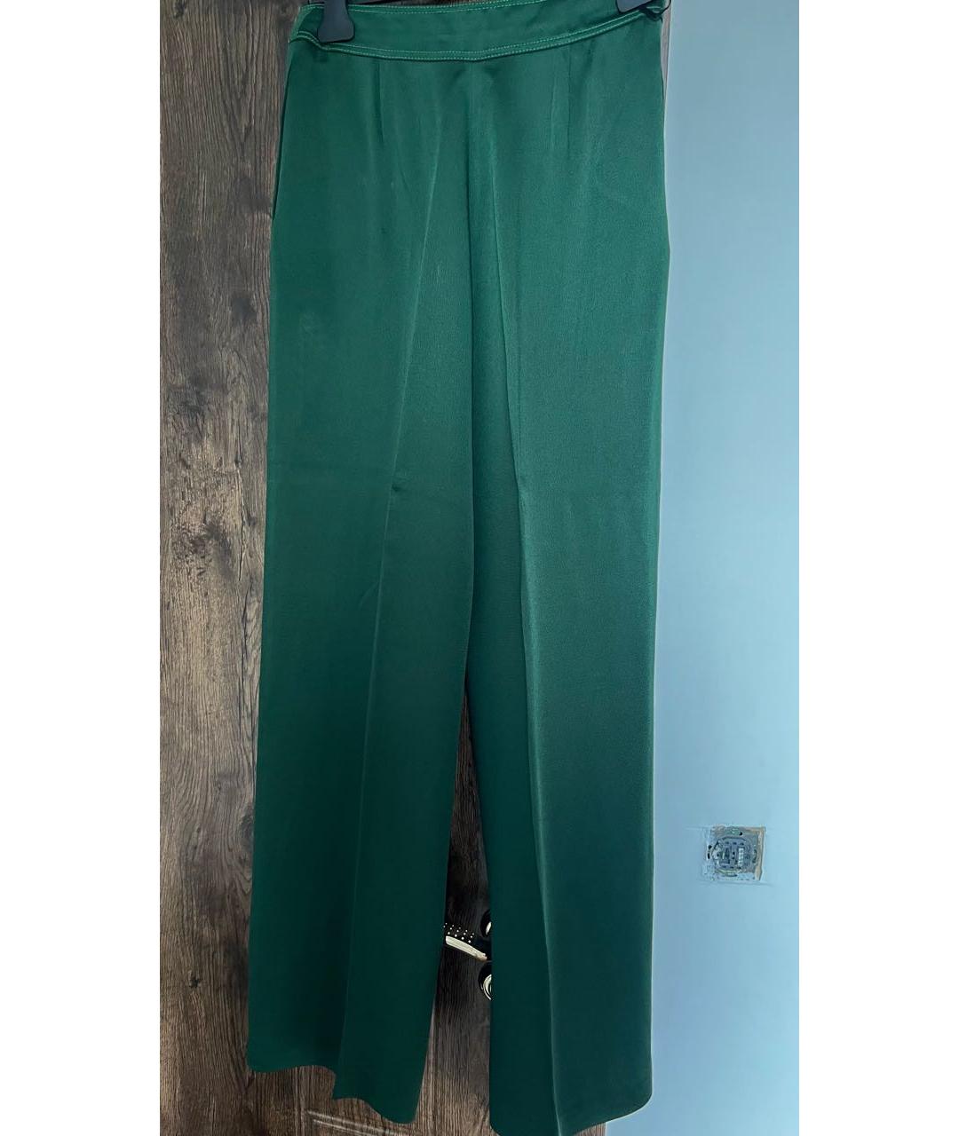 VALENTINO Зеленый атласный костюм с брюками, фото 2