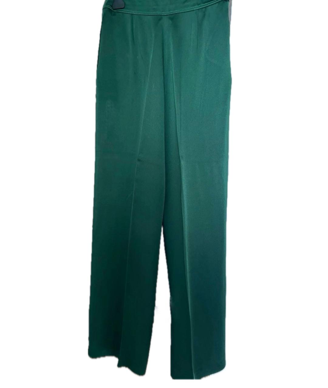 VALENTINO Зеленый атласный костюм с брюками, фото 1