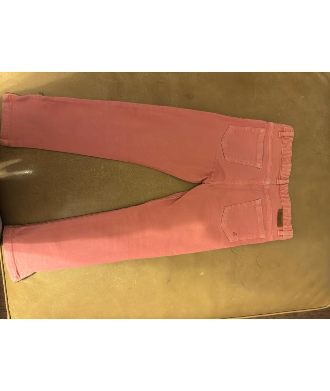 BONPOINT Розовые хлопковые детские джинсы, фото 2