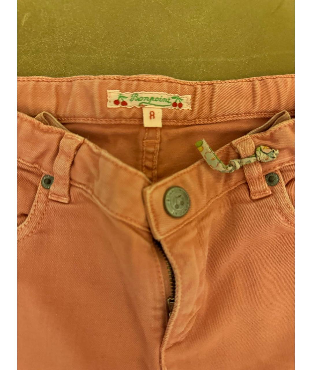 BONPOINT Розовые хлопковые детские джинсы, фото 3