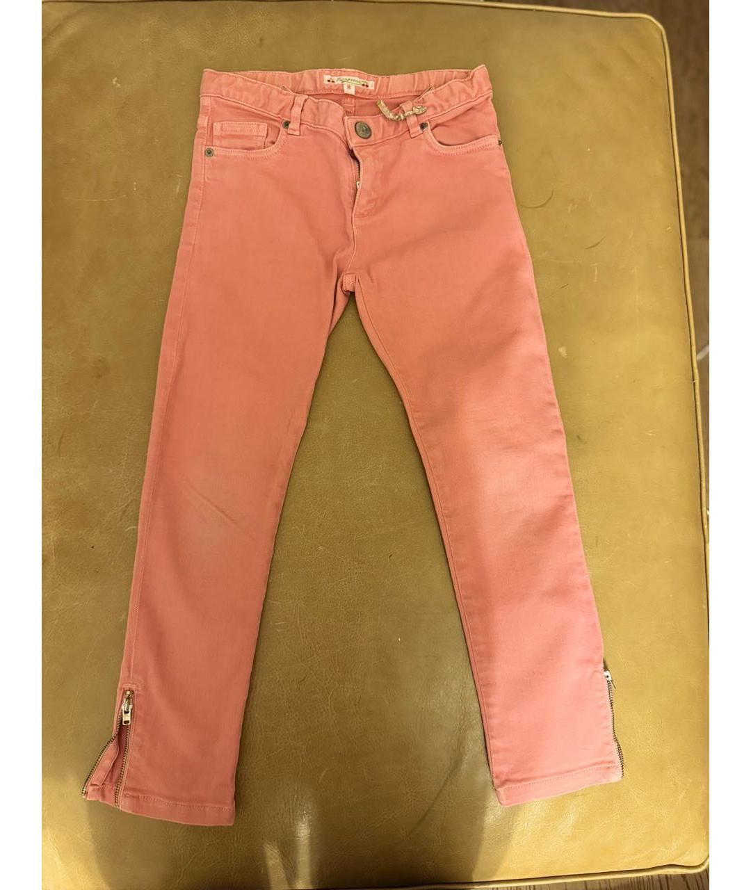 BONPOINT Розовые хлопковые детские джинсы, фото 6