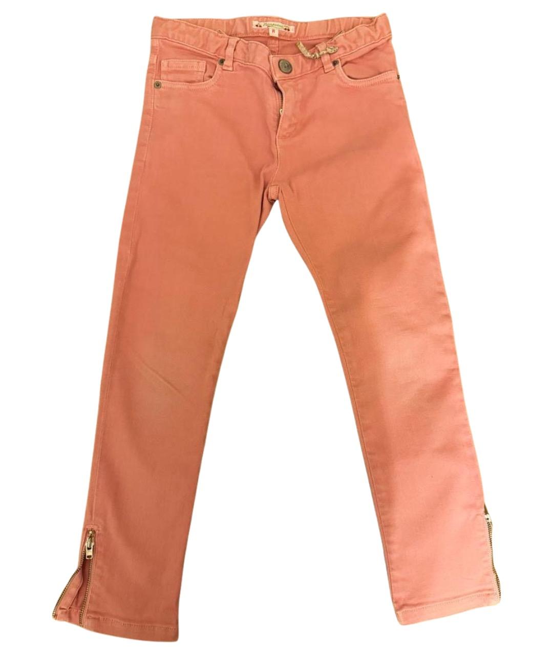 BONPOINT Розовые хлопковые детские джинсы, фото 1