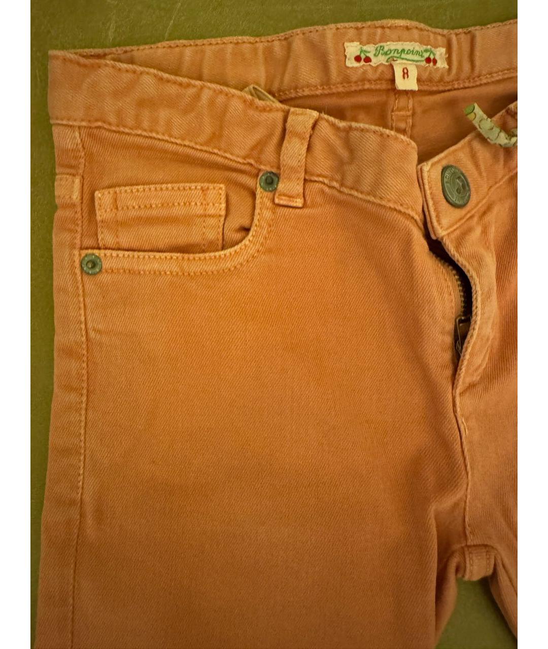 BONPOINT Розовые хлопковые детские джинсы, фото 5