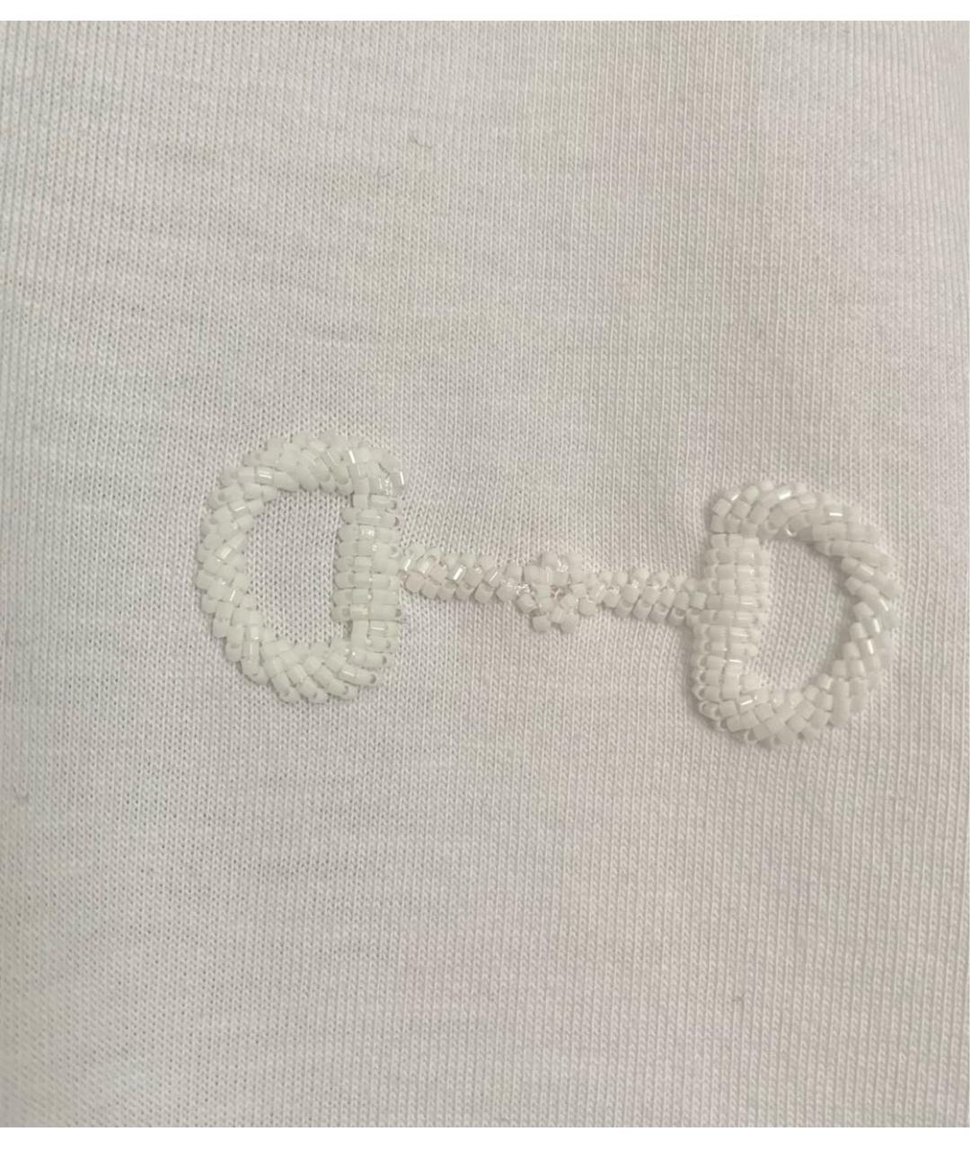 GUCCI Белая хлопковая футболка, фото 4
