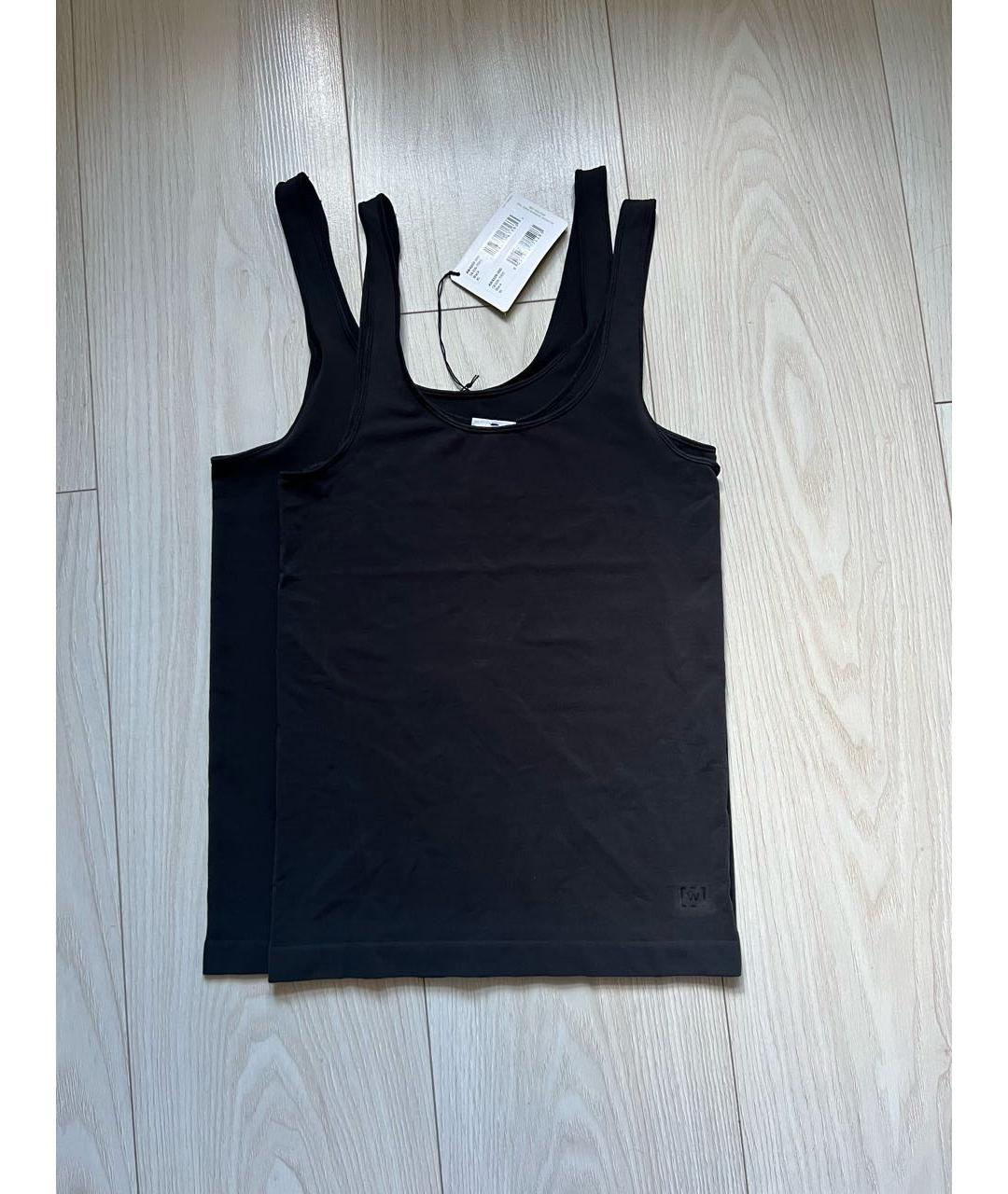 WOLFORD Черная полиамидовая майка, фото 4