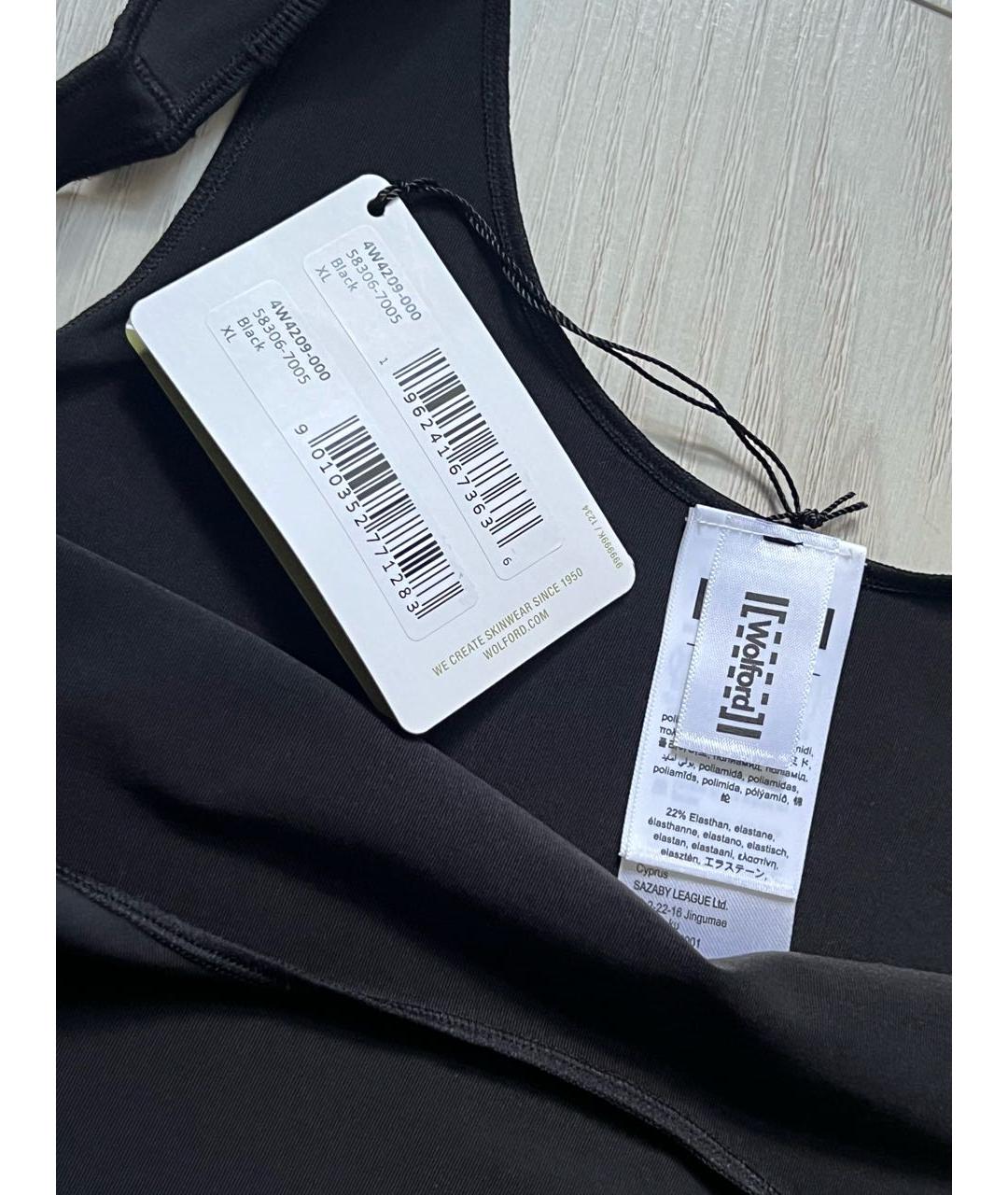 WOLFORD Черная полиамидовая майка, фото 3