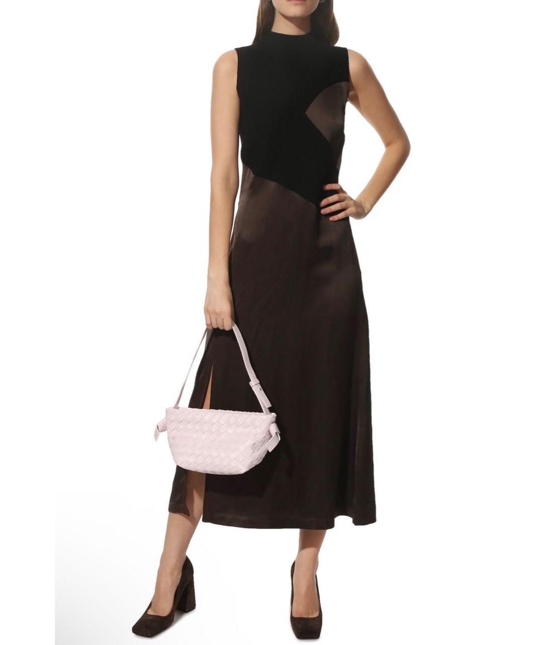 BOTTEGA VENETA Розовая кожаная сумка с короткими ручками, фото 4