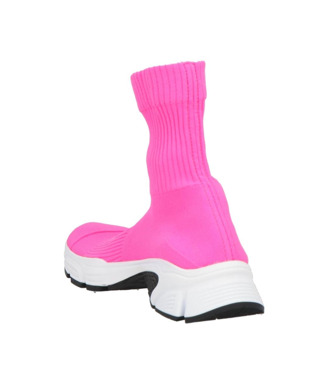 BALENCIAGA Розовые текстильные кроссовки, фото 4