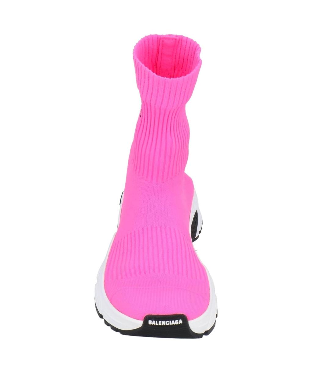 BALENCIAGA Розовые текстильные кроссовки, фото 3