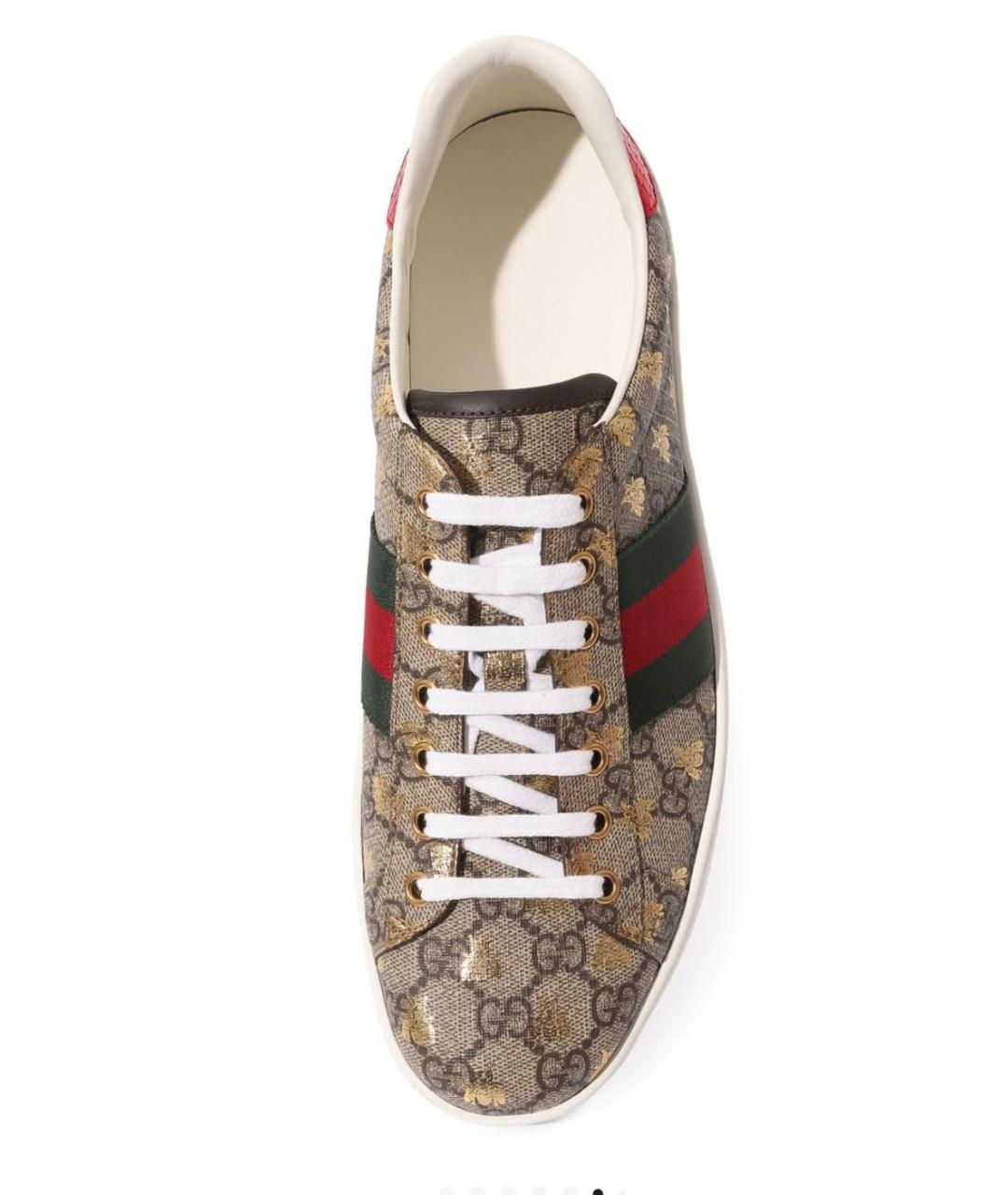 GUCCI Бежевые кеды, фото 3