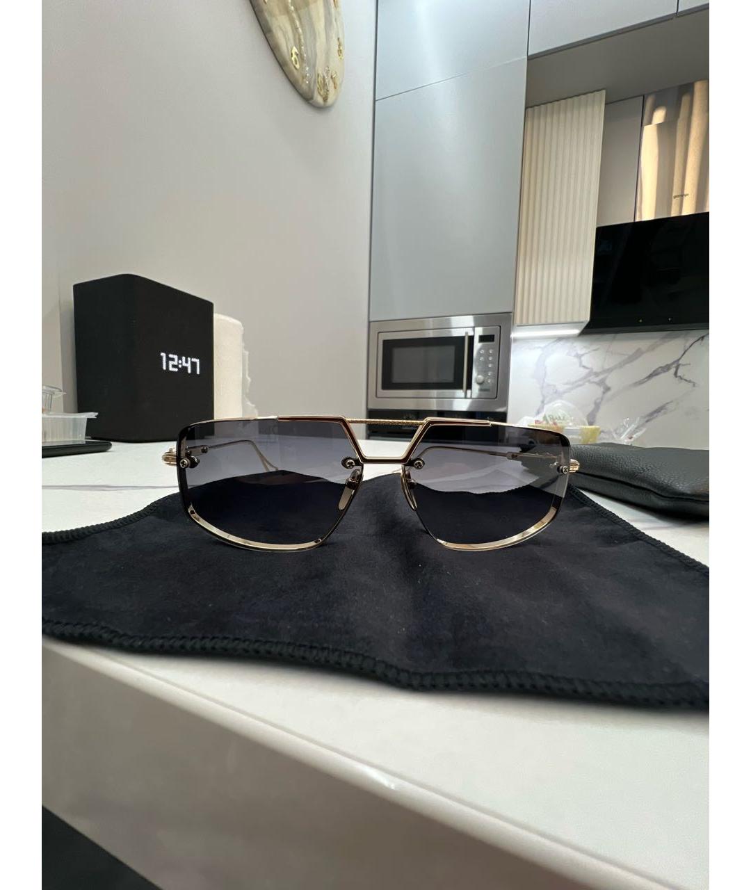 CHROME HEARTS Золотые металлические солнцезащитные очки, фото 2