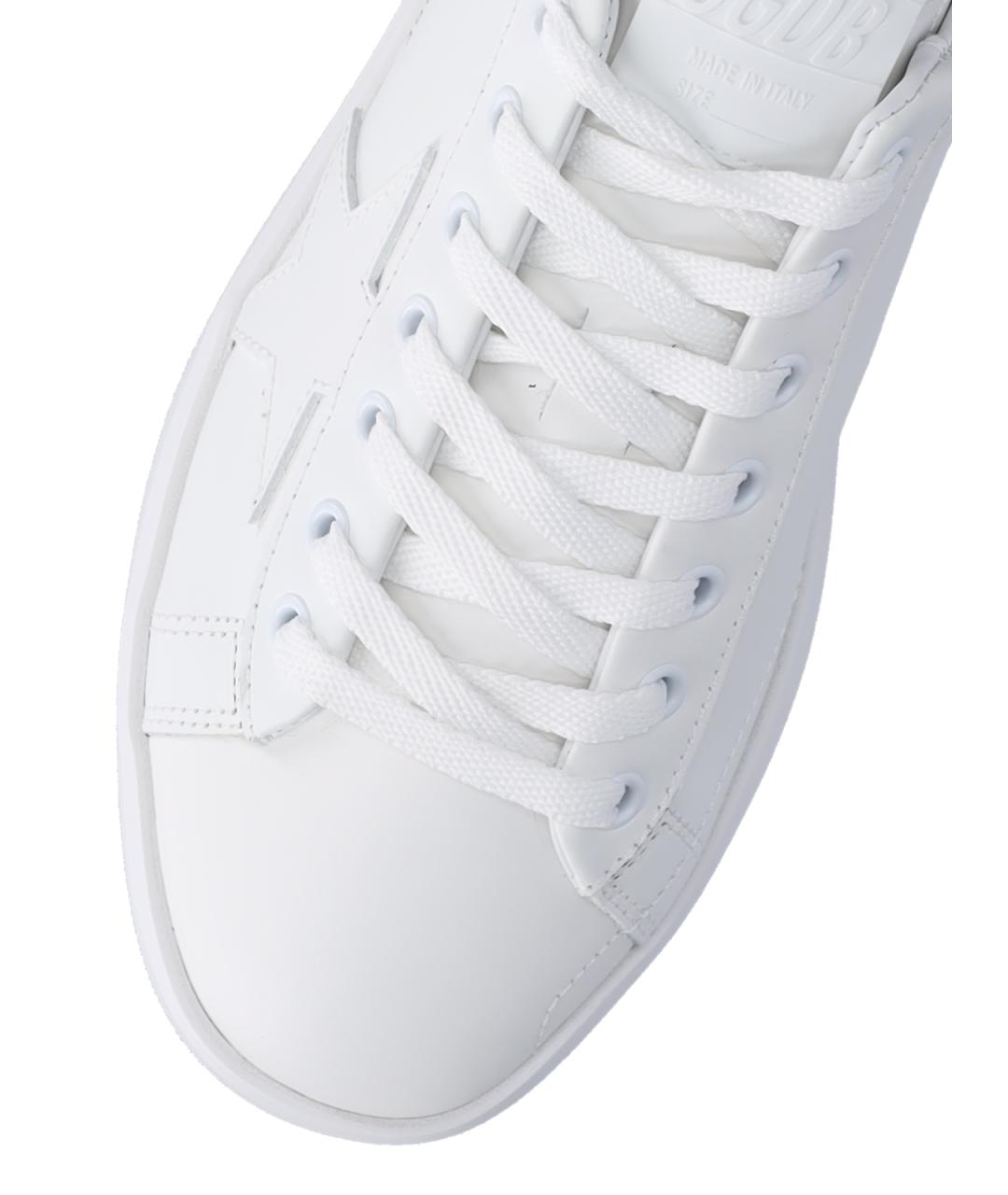 GOLDEN GOOSE DELUXE BRAND Белые кожаные низкие кроссовки / кеды, фото 5