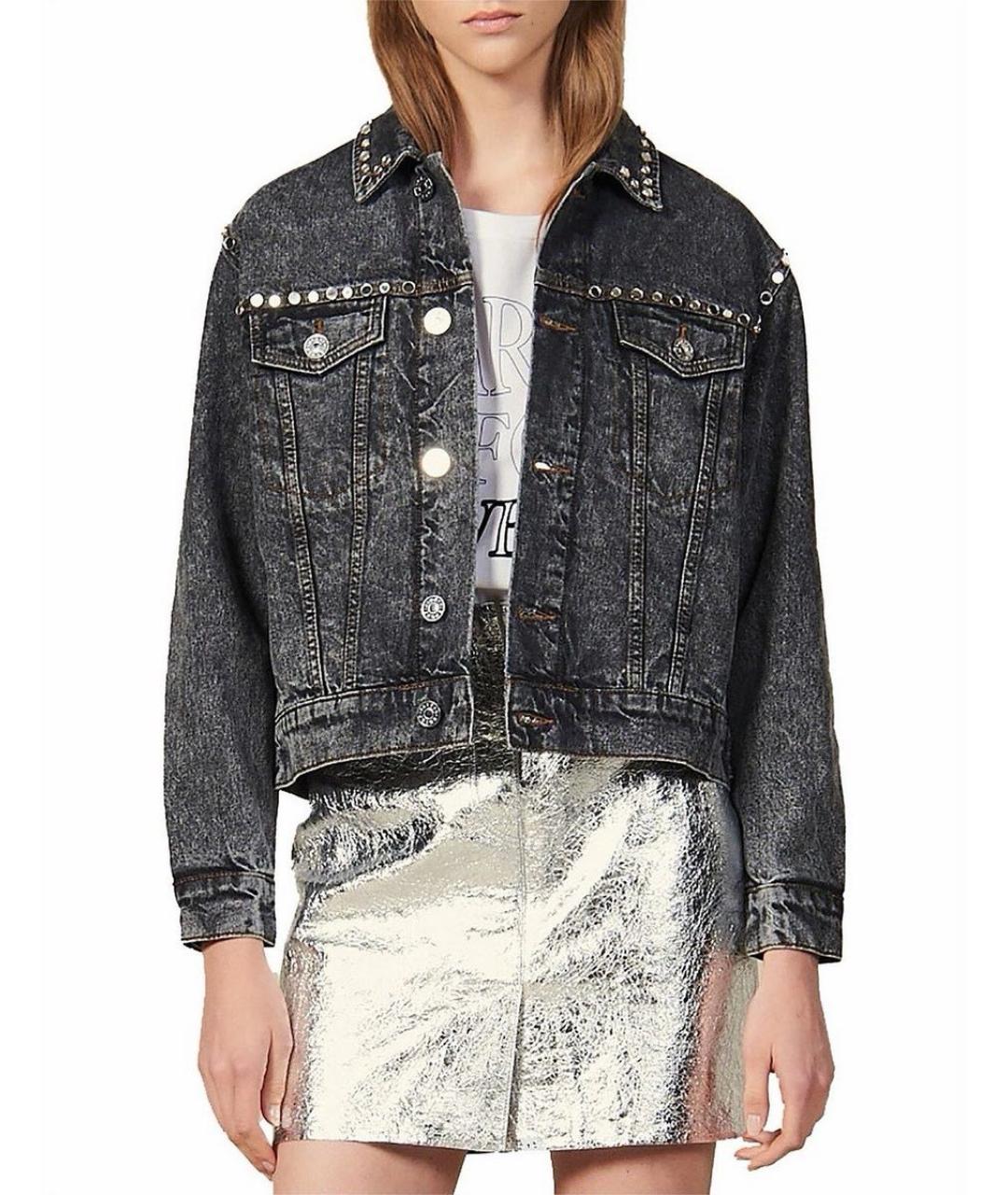 SANDRO Серая хлопковая куртка, фото 8