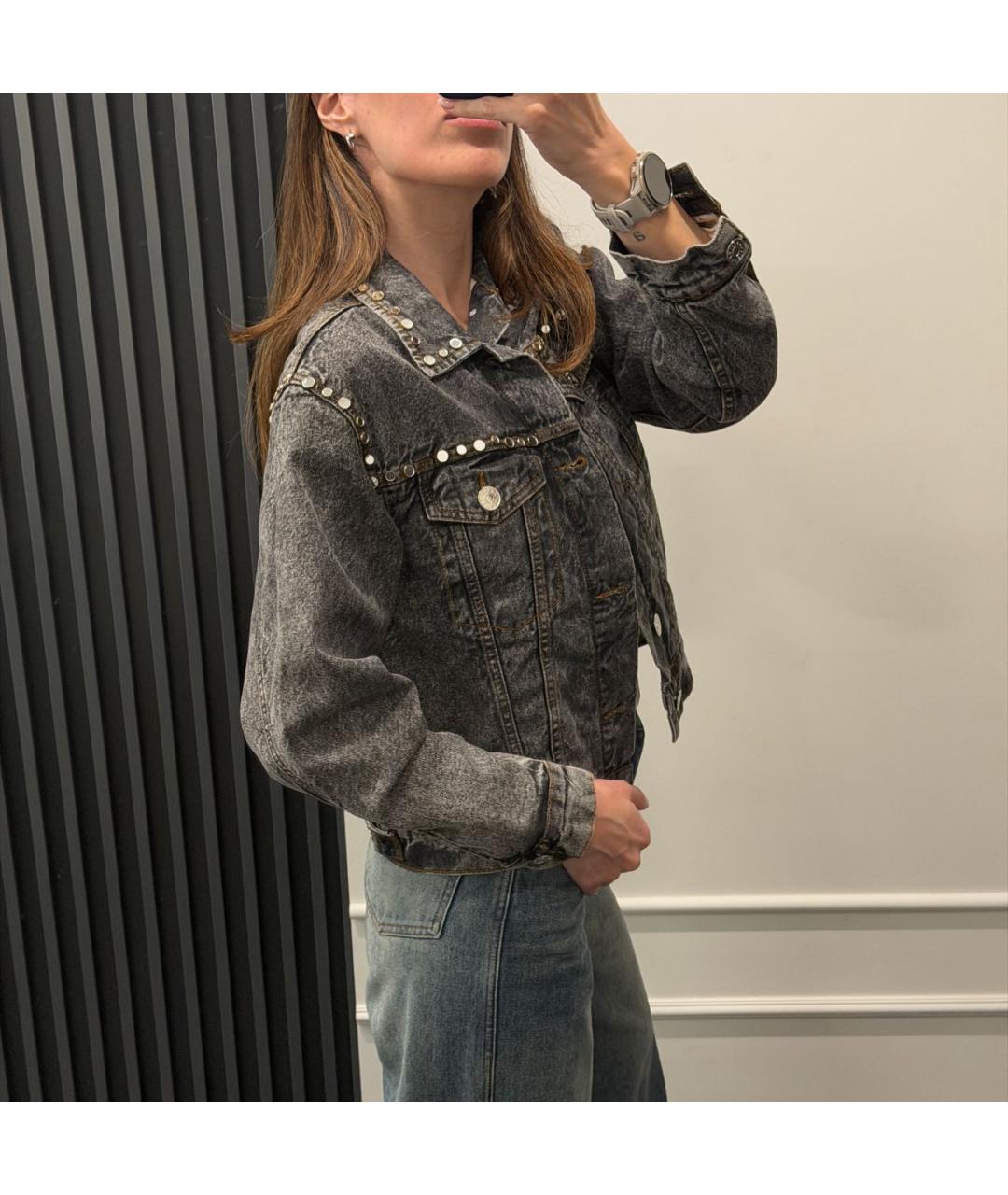 SANDRO Серая хлопковая куртка, фото 7