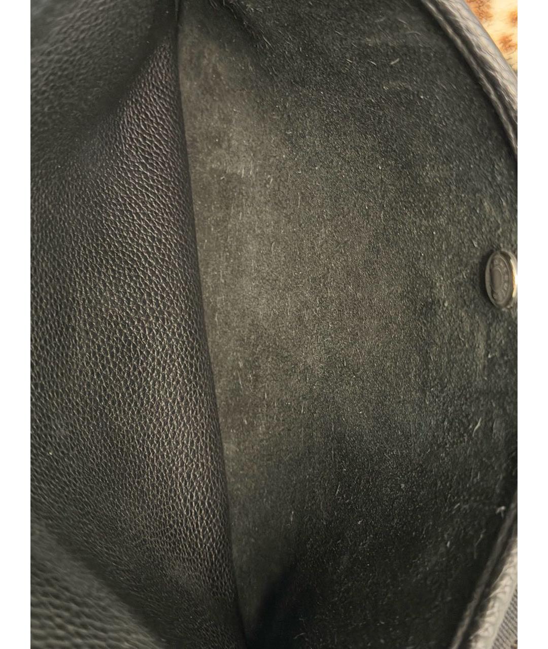 HERMES Черная кожаная сумка через плечо, фото 5