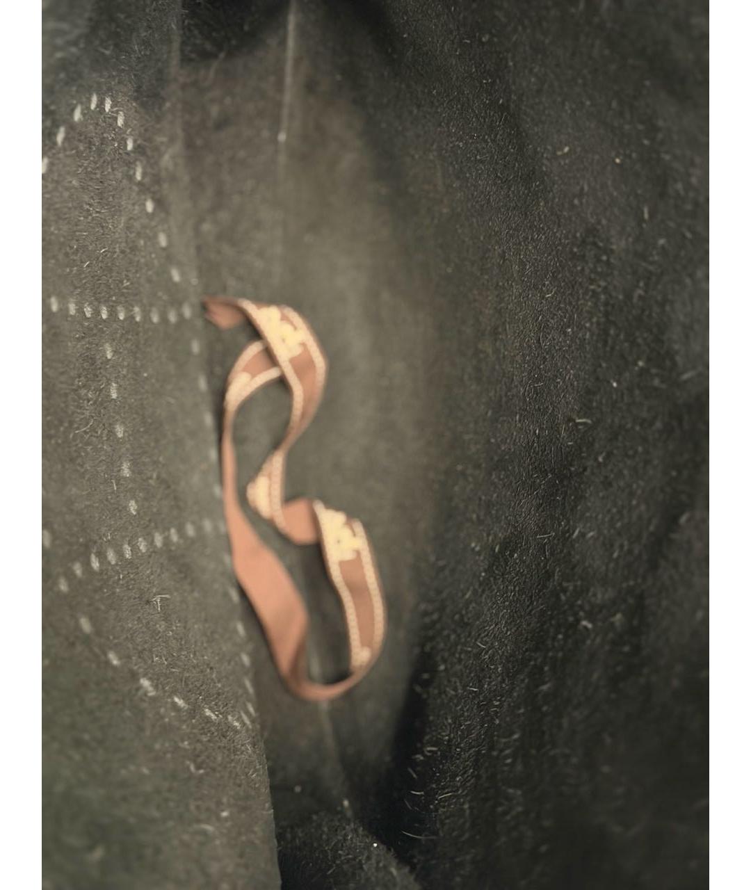 HERMES Черная кожаная сумка через плечо, фото 4