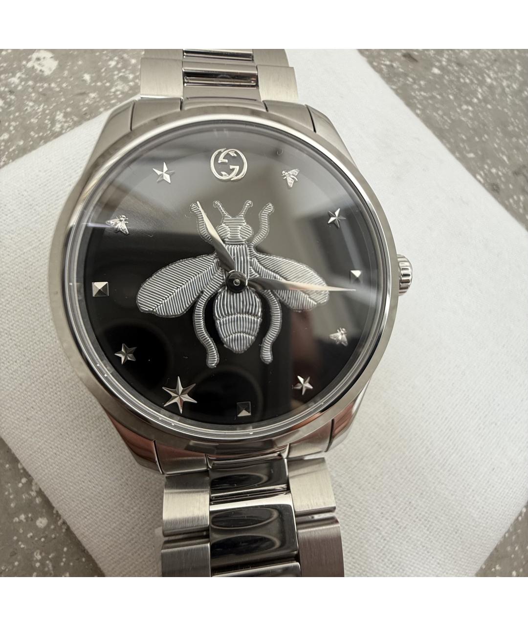 GUCCI Серебряные часы, фото 2