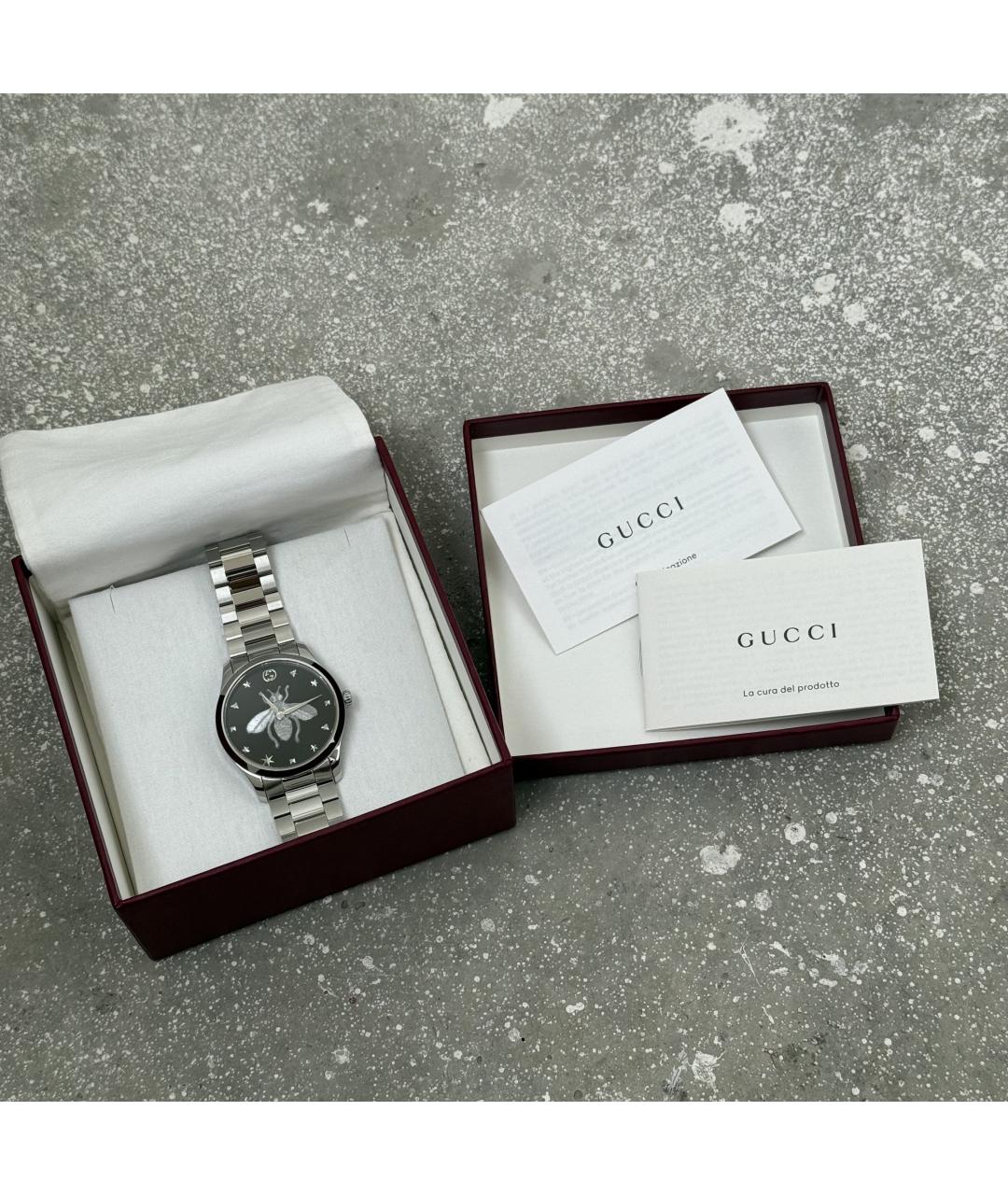 GUCCI Серебряные часы, фото 8