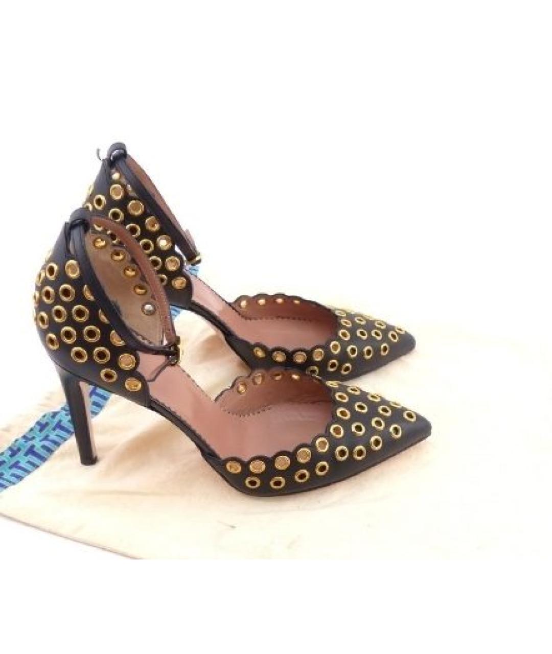 RED VALENTINO Черные кожаные туфли, фото 2