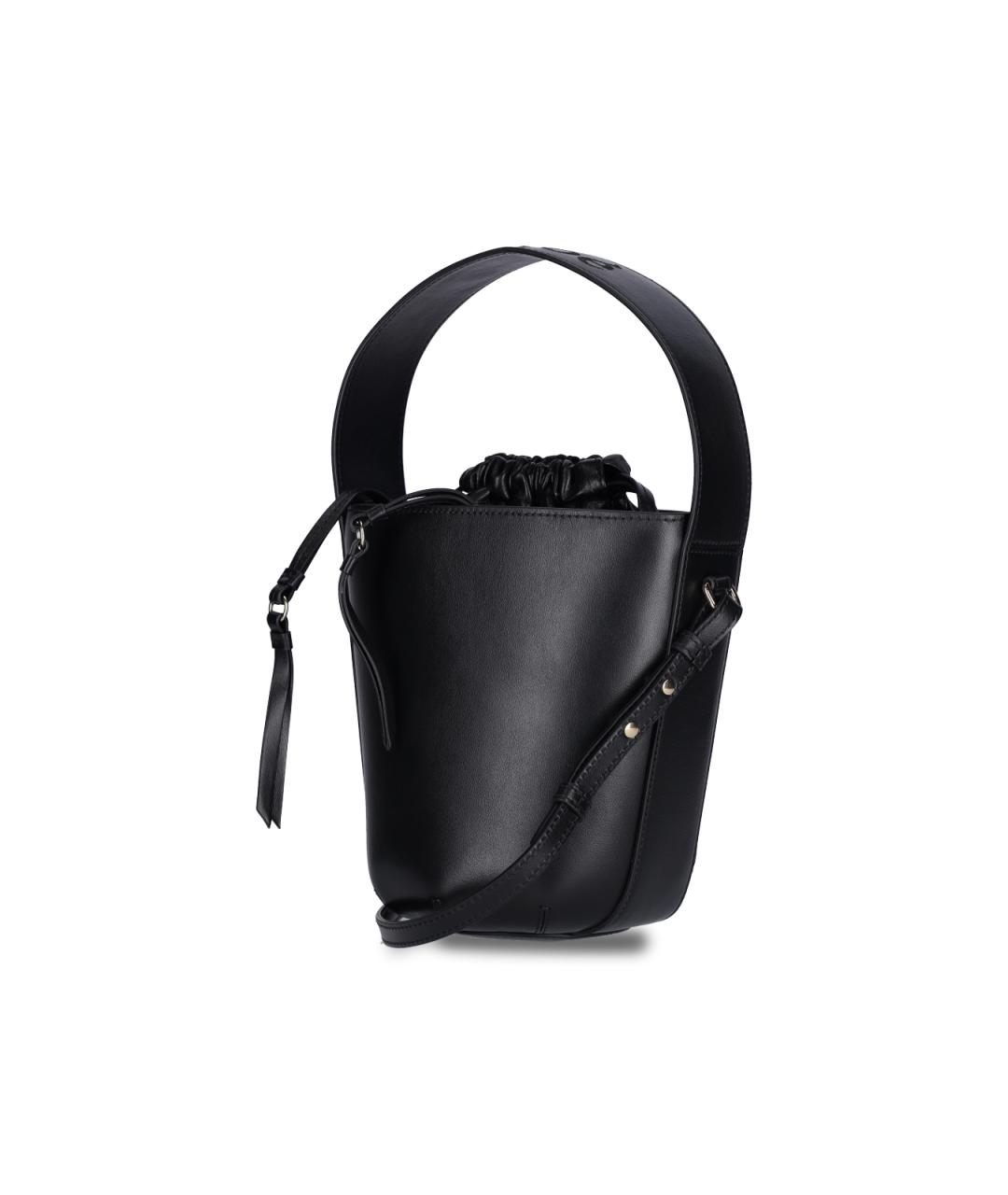 CHLOE Черная кожаная сумка через плечо, фото 2
