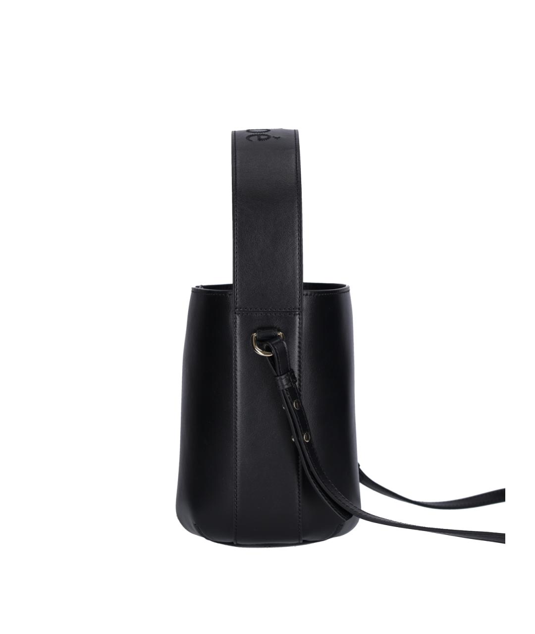 CHLOE Черная кожаная сумка через плечо, фото 5