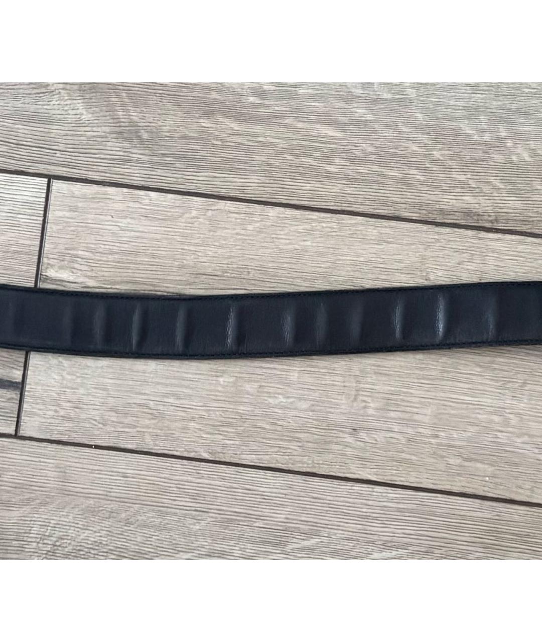 GUCCI Черный кожаный ремень, фото 8