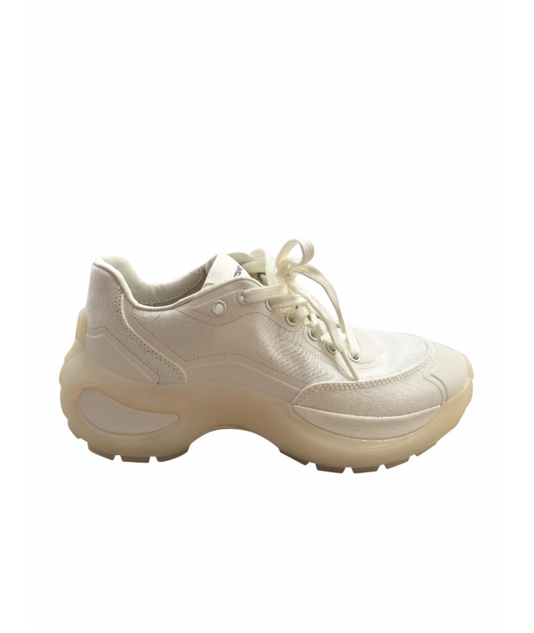 SPORTMAX Белые текстильные кроссовки, фото 1