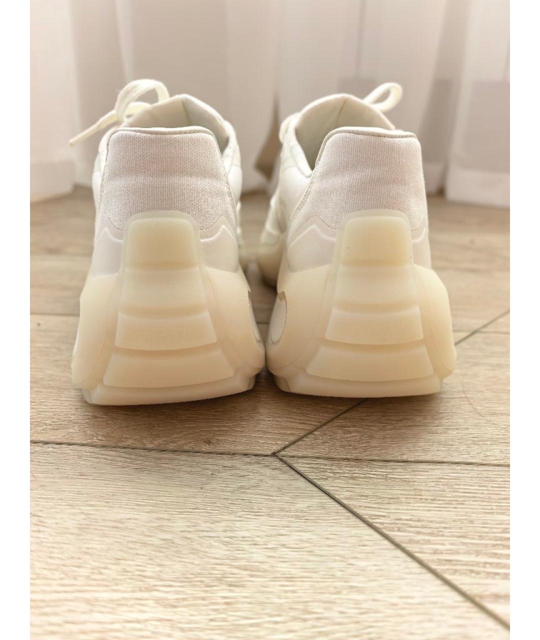 SPORTMAX Белые текстильные кроссовки, фото 3