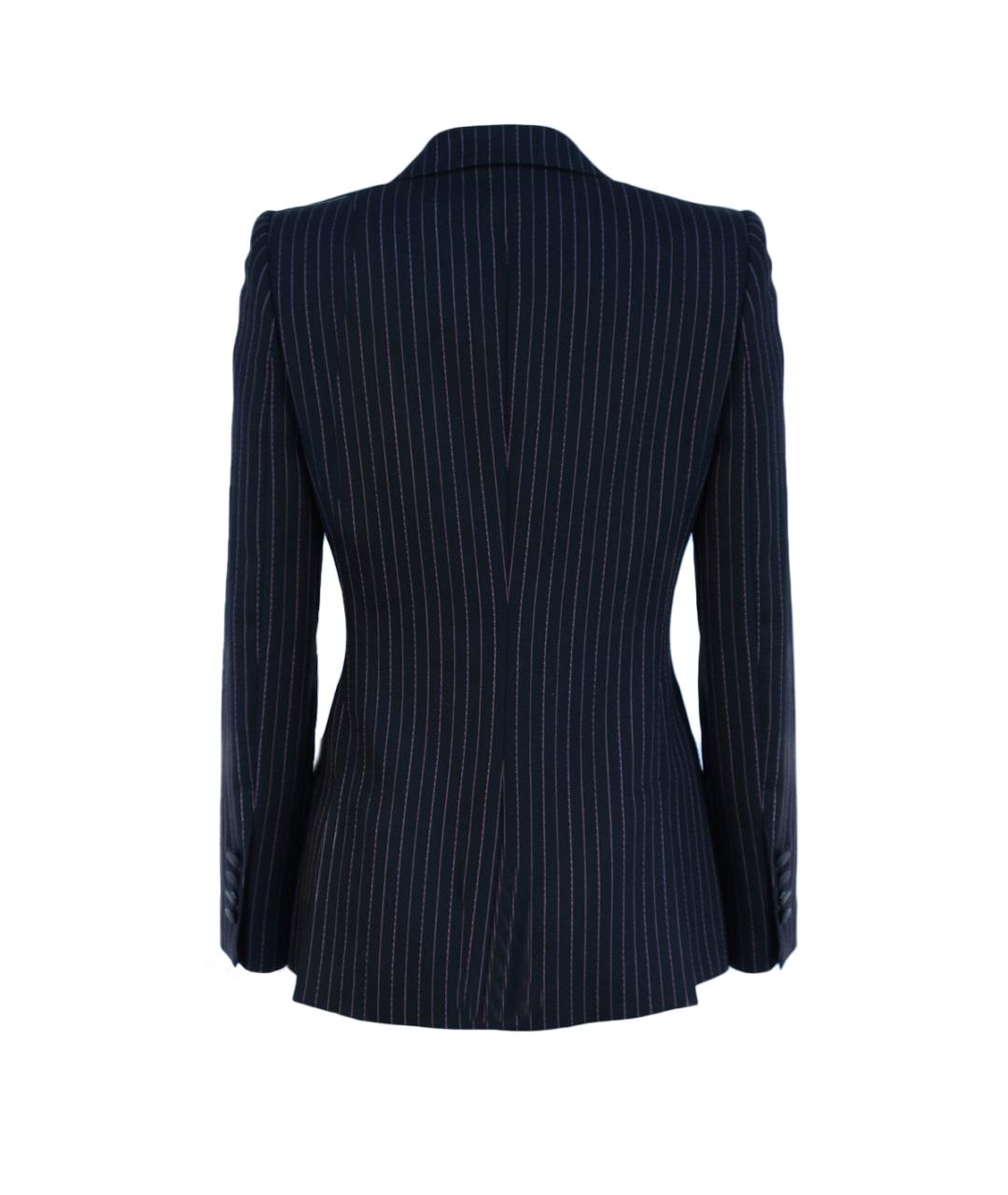 DOLCE&GABBANA Черный шерстяной костюм с брюками, фото 3