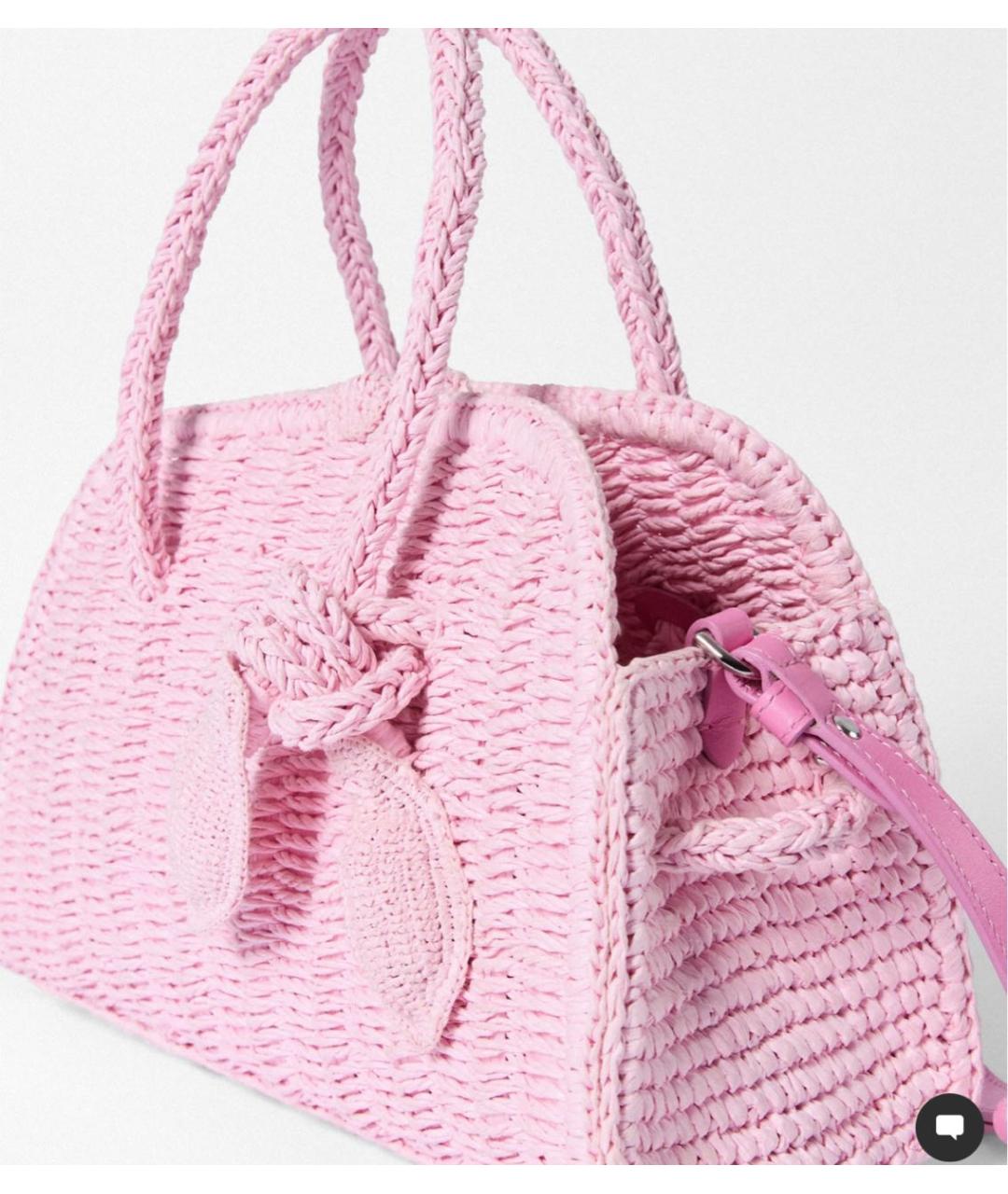 JACQUEMUS Розовая сумка тоут, фото 3