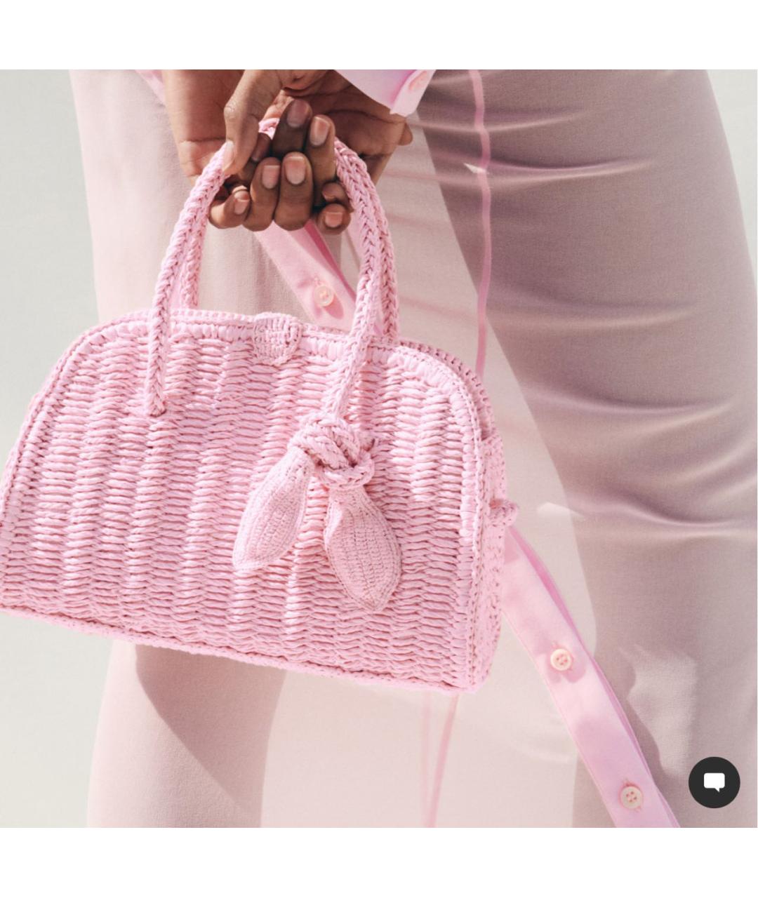 JACQUEMUS Розовая сумка тоут, фото 2