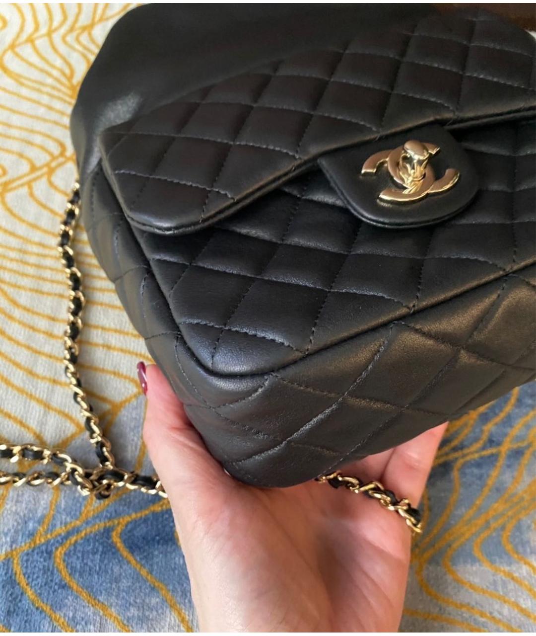 CHANEL Черный кожаный рюкзак, фото 3