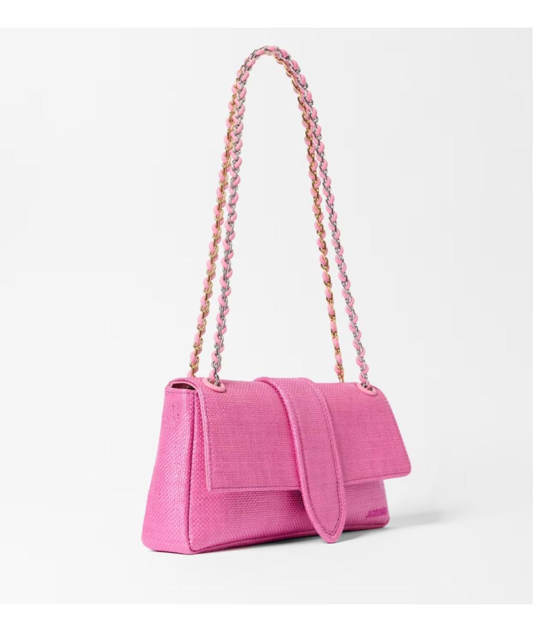 JACQUEMUS Розовая сумка через плечо, фото 3