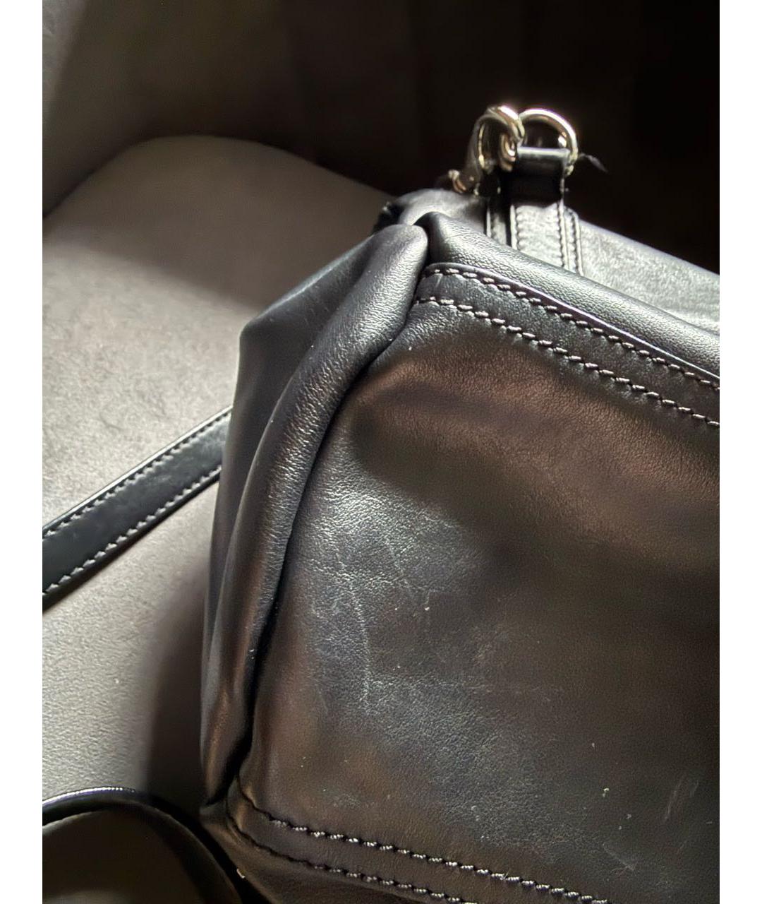 GIVENCHY Черная кожаная сумка тоут, фото 6