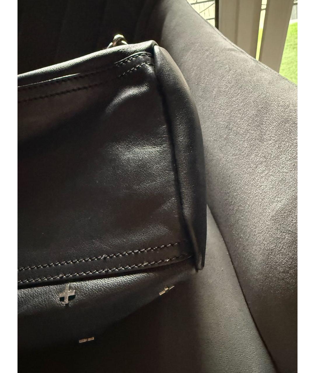 GIVENCHY Черная кожаная сумка тоут, фото 4