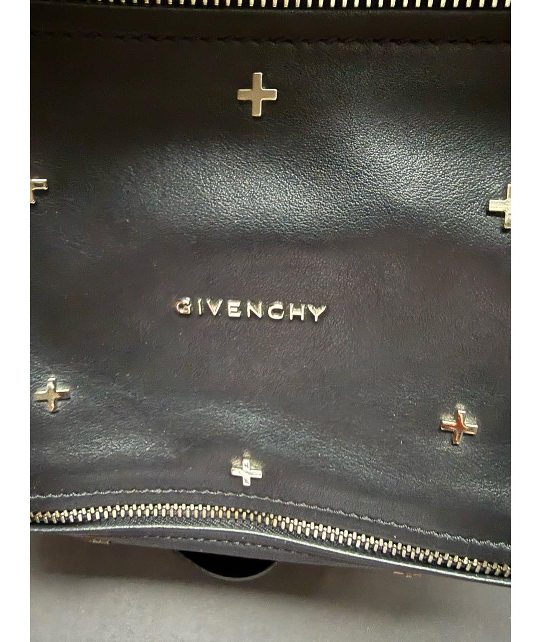 GIVENCHY Черная кожаная сумка тоут, фото 5