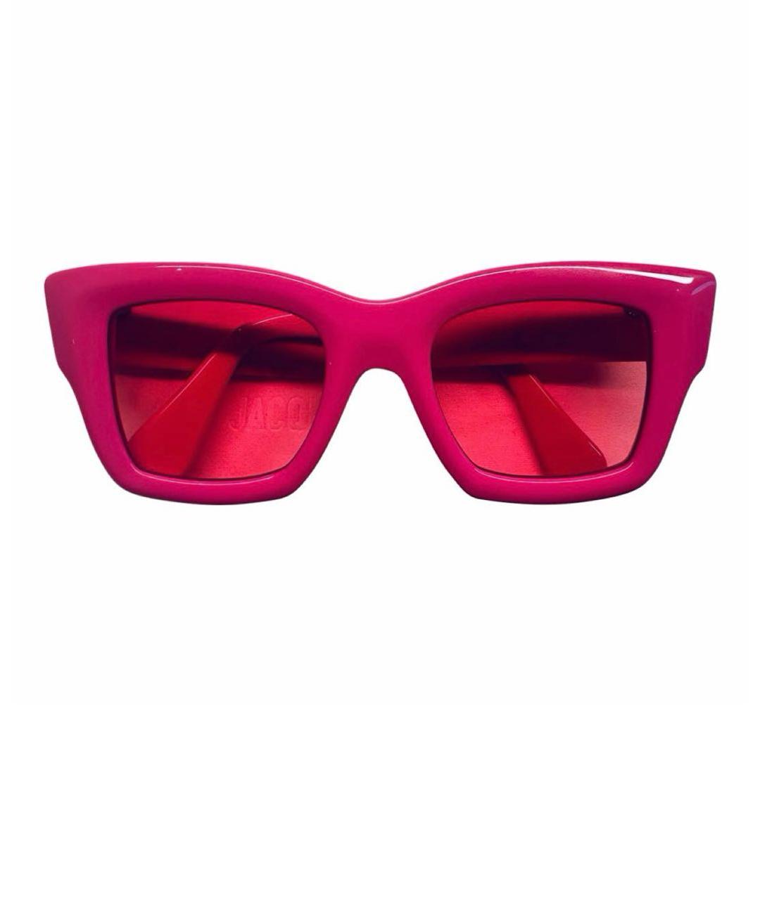 JACQUEMUS Розовые пластиковые солнцезащитные очки, фото 5