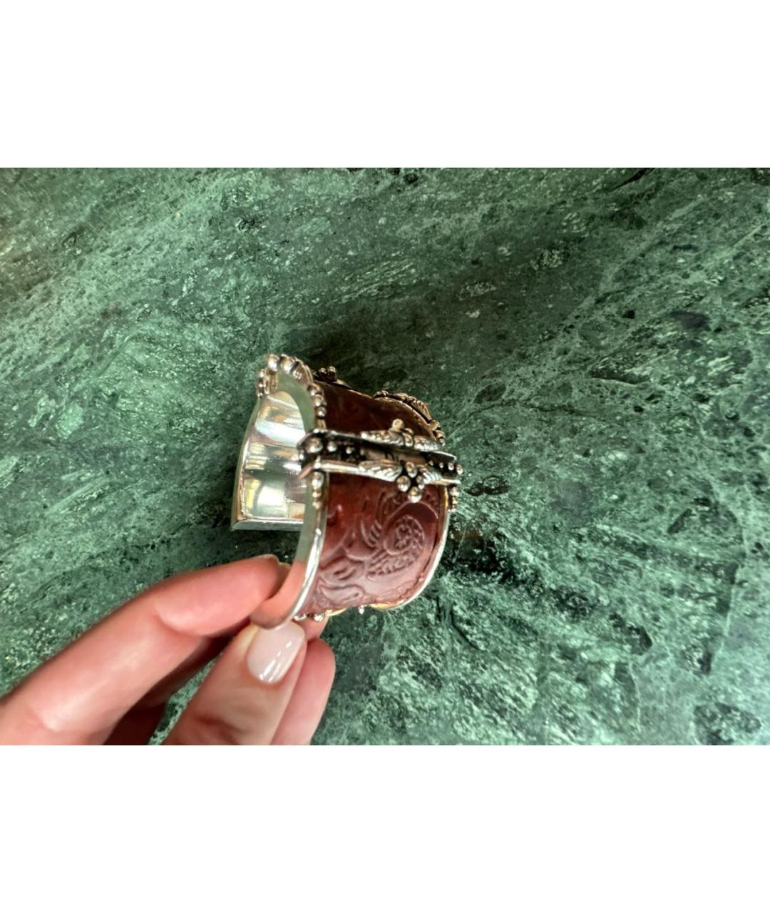 CHRISTIAN DIOR Коричневый кожаный браслет, фото 4